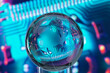 © Westend61 - Reflection of circuit board on globe