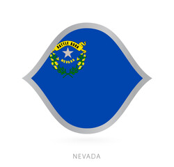 Wall Mural - Nevada national team flag in style for international basketball competitions.