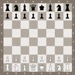 Vector chess board start positions