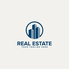 Wall Mural - Real Estate Logo. Luxury Logo. Construction Architecture Building Logo Design Template Element