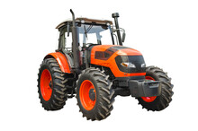 Modern Agricultural Tractor, Front View