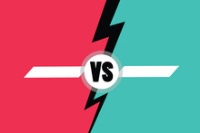 Versus VS Letters Fight Backgrounds In Modern Style Background