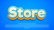 Editable text effect retail store
