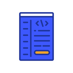 coding icon for your website design, logo, app, UI. 