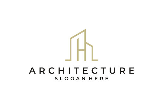 skyscraper architectural logo design
