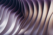 © ADDICTIVE STOCK - Wavy Silver Metallic 3D Background. Generative AI