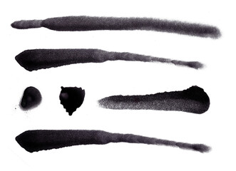 Poster - Set of spray brush element