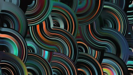 Wall Mural - abstract swirl brush stroke wave mosaic. modern background illustration