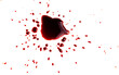 Blood. Drops and splashes of blood.
