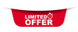 © Michal Hubka - red vector illustration banner limited offer