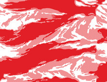 
Abstract Camouflage Linear Red Pattern Vector Texture For Textile