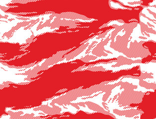 abstract camouflage linear red pattern vector texture for textile