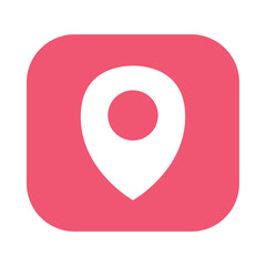 Sticker - flat location button