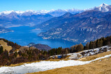 Fototapeta Góry - Triangolo Lariano, monte San Primo, lago  di Como