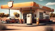 Vintage Gas Station.