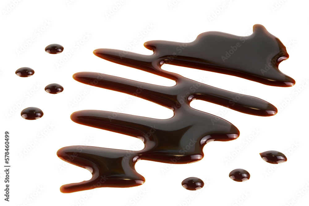 Balsamic vinegar isolated on white background with full depth of field.