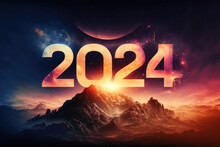 2024: A Year Of Celebration And Numerical Significance. Happy New Year 2024. Generative Ai