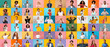 © Prostock-studio - Collage Of Different Happy People Portraits Over Bright Studio Backgrounds