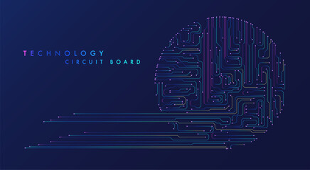 Abstract circuit board background.