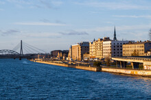 View Of Old Riga Across The Daugava River In Latvia 2