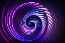 Abstract Background With Spiral, Abstract Background. Purple - Blue Palette. Raster Fractal Graphics.