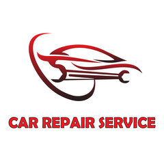 car repair service logo design