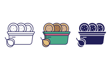 Sticker - Garlic bread icon