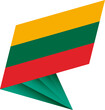 Flag of Lithuania, modern pin flag