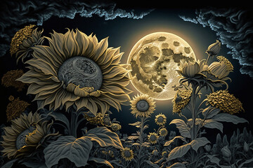 Sunflowers Lunar