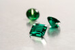 © byjeng - raw emeralds, gemstone jewelry, close up shot