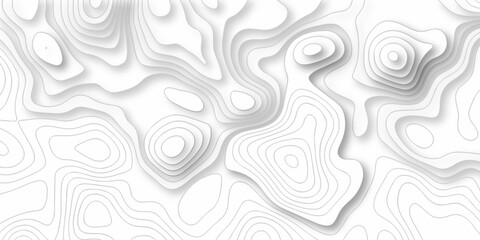 Topographic map. Geographic mountain relief. Abstract lines background. Contour maps. Vector illustration, Topo contour map on white background, Topographic contour lines vector map seamless pattern.