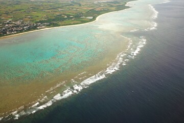 Poster - aerial view of beach