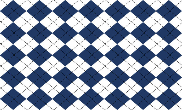blue diamond with grid on top repeat pattern, replete image, design for fabric printing