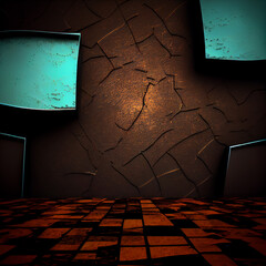Wall Mural - abstract backgrounds,Abstract matrix like background Created using generative AI tools