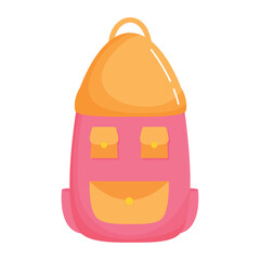 Sticker - pink camping travel bag