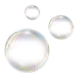 Fototapeta  - soap bubbles isolated on white PNG bubble transparent