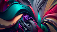 Colorful Abstract Wallpaper Modern Background, Ai Generated
