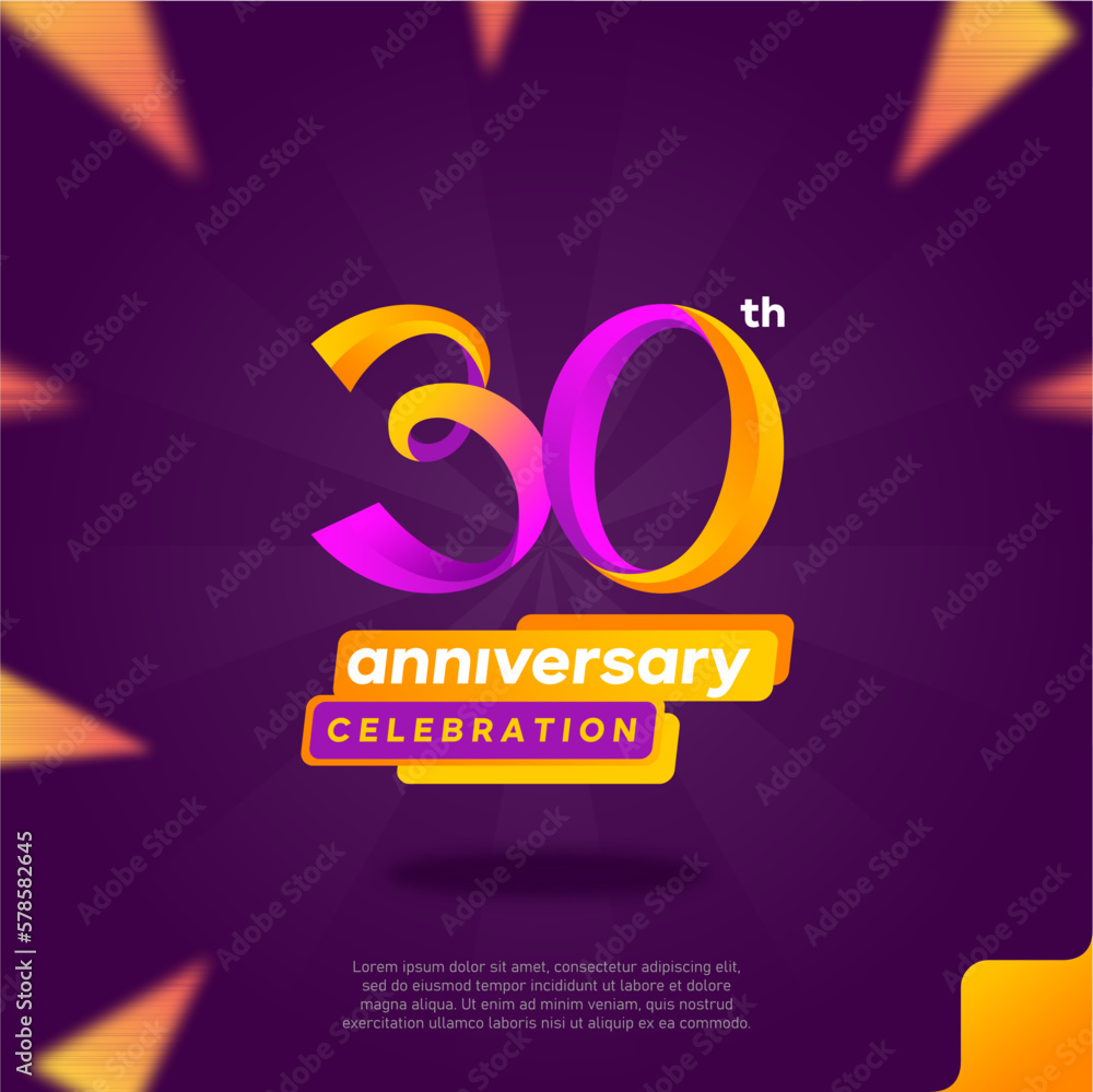 Number 30 logo icon design, 30th birthday logo number, 30th anniversary ...