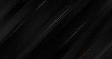 4k Abstract Luxury Black Grey Gradient Backgrounds With Diagonal Golden Metallic Stripes. Geometric Graphic Motion Animation. Seamless Looped Dark Backdrop. Simple Elegant Universal Minimal 3d Sale BG