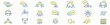 © yukipon00 - Speaking, communication, speech bubble, talking, consultation, conversation and discussion icon set.