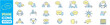 © yukipon00 - Speaking, communication, speech bubble, talking, consultation, conversation and discussion icon set.