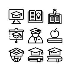 Wall Mural - education icon or logo isolated sign symbol vector illustration - high-quality black style vector icons
