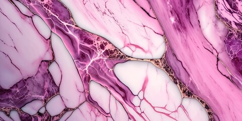 Wall Mural - gold and pink marble stone textured background wallpaper. generative ai illustration