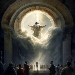 the ascension of jesus christ. ai generativ.