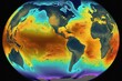 Ocean temperatures rise planet earth. Generative AI