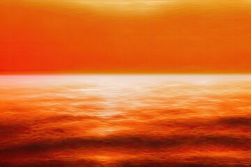 Wall Mural - Unreal orange hues that look like a seascape. Seascape Abstractive Background. Generative AI