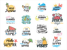 Summer T Shirt Prints Graphic Designs. Eps Fully Editable File