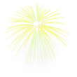 Fireworks effect  isolated on transparent Background
