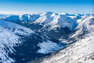 Canvas Print - Poland 2022. Beautiful view on the snow Tatry.
Zakopane, Giewont, Kasprowy Wierch, Swinica, Rysy, Kresanica