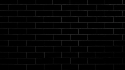 Aufkleber - Empty black brick wall textured background. Vintage black  brick wall for minimalism and hipster style background and design purpose